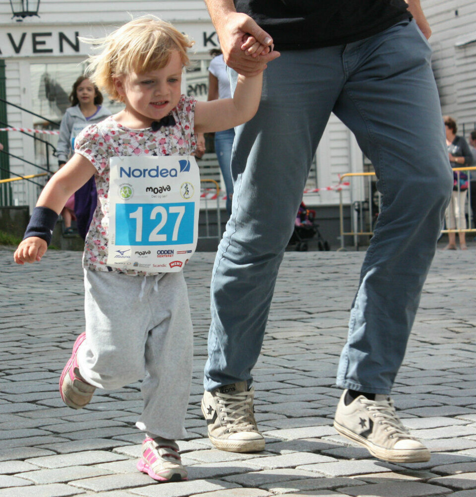 Fra regn til sol i Grimstad Maraton IMG_1358BarnModMaal.jpg