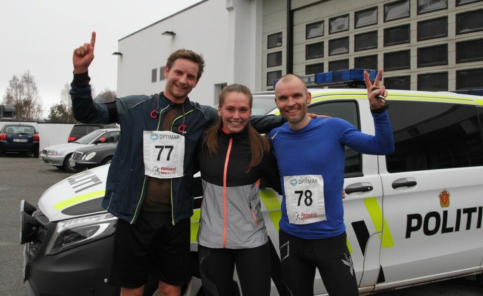 Tett duell på 5 km i det 5. løpet av Ålesund vinterkarusell Politiet