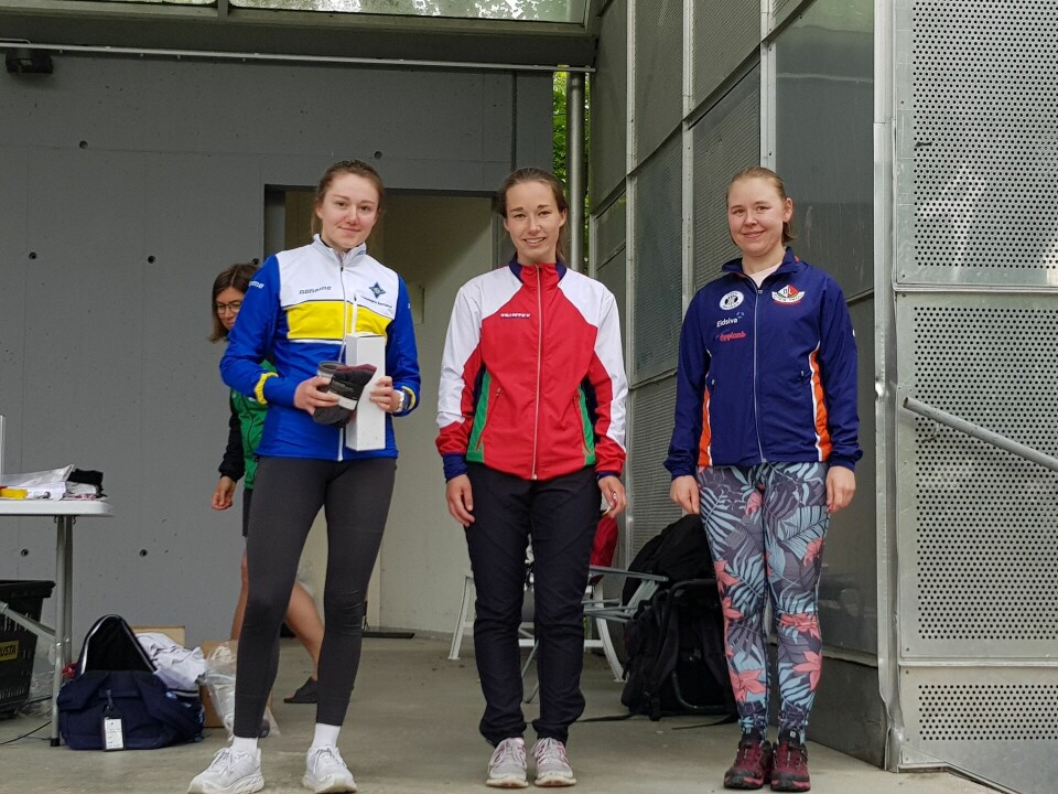 Wiest, Haugereid og Ytrehus tok KM-titlene for Innlandet o-krets Agnethe Hasli Bækkelagets SK best i D21, Heidi Therese Wiest gull i D21 og Hildegunn Lindstad sølv i D21.jpg