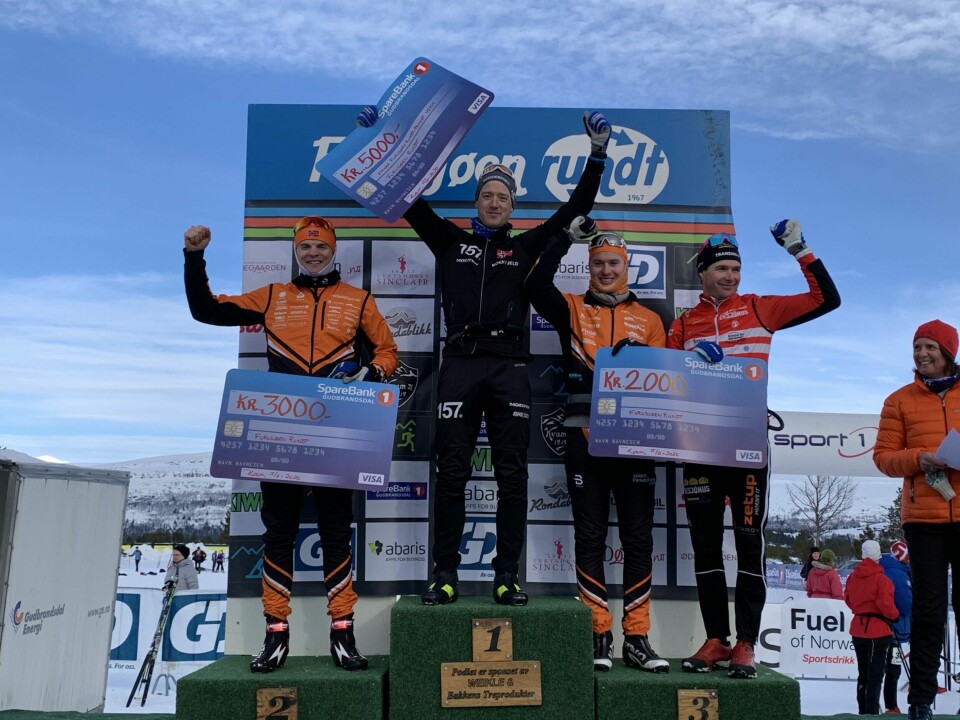 Kari Øyre Slind og Øyvind Moen Fjeld suverene i Furusjøen Rundt Pallen menn.jpg