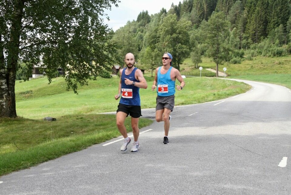 Den varmeste Hornindalsvatnet Maraton noensinne Maraton_ledelse_tidlig