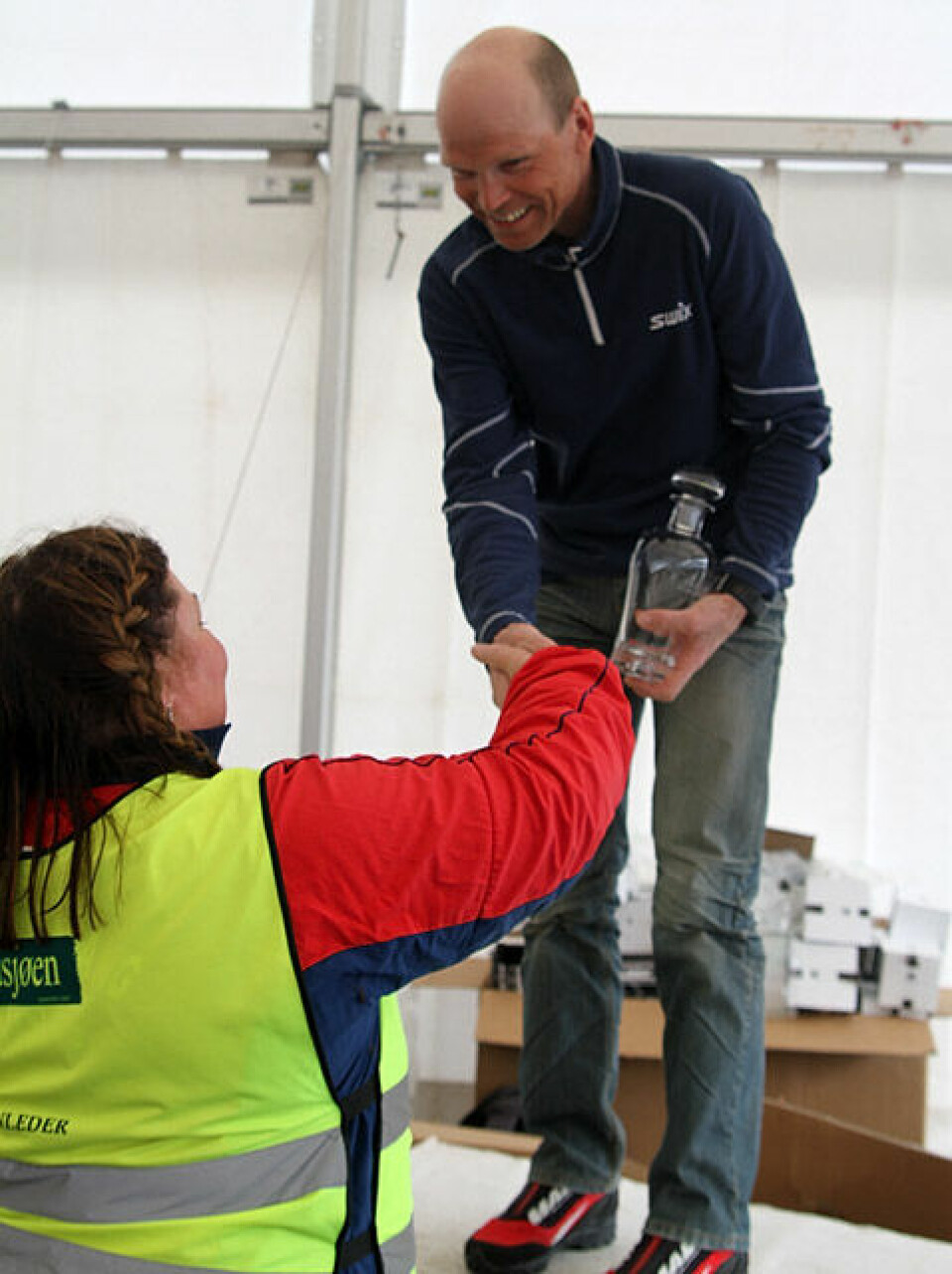 Rekorddeltakelse i Troll Ski Marathon Geir_Strandbakke_premie.jpg