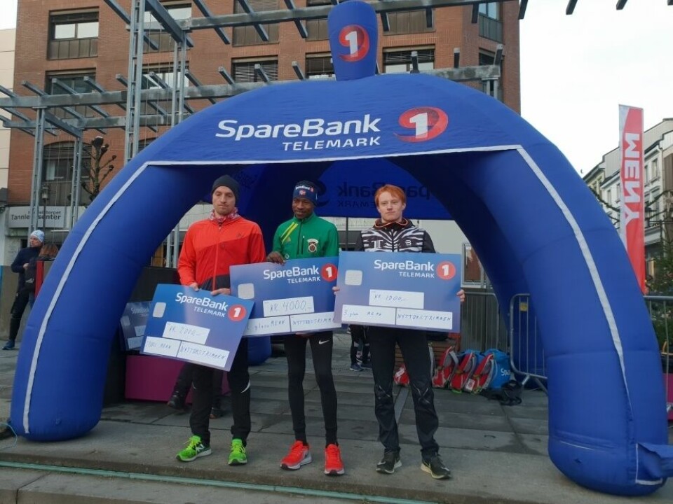 Pallen i herreklassen med Robert Bergstå, Abdalla Targan Yousif og Sindre Berg. Pallen i herreklassen med Robert Bergstå, Abdalla Targan Yousif og Sindre Berg.