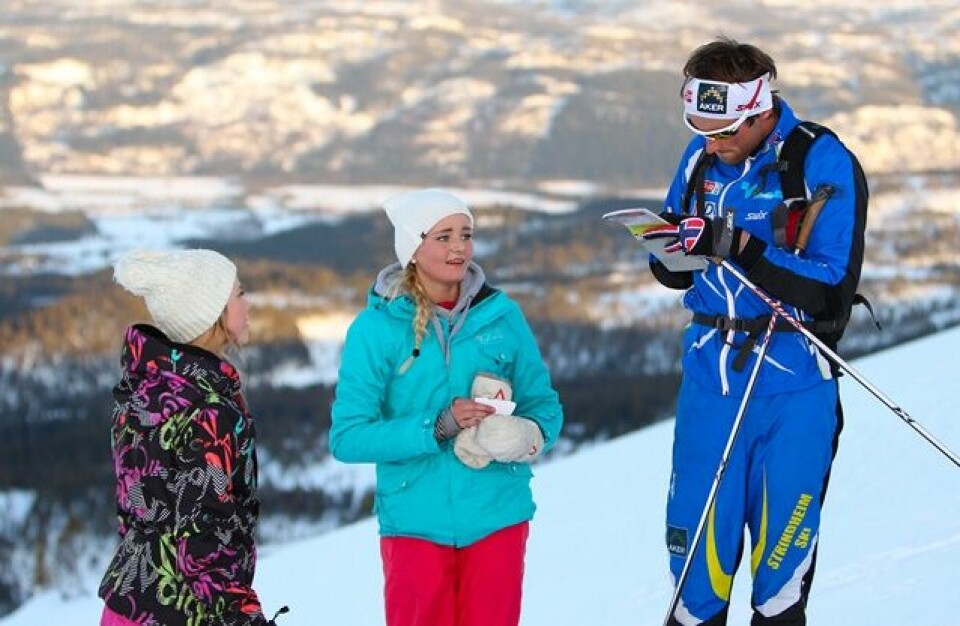 Petter Northug nr. 8 opp Vassfjellet