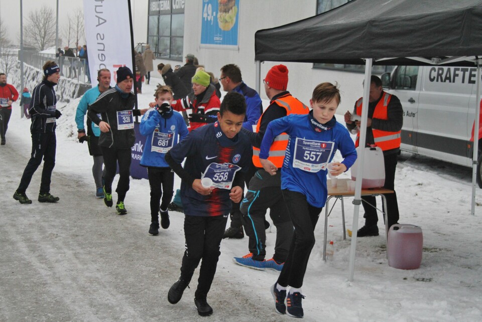 1020 fullførte Nyttårstrimmen Skien Matstasjon.JPG