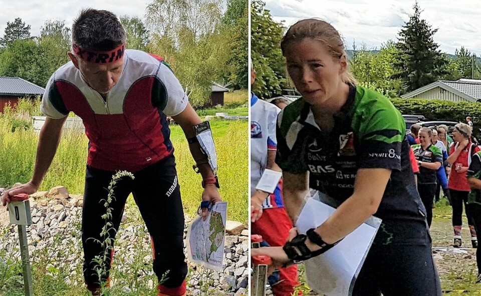 Kenneth Bilstad og Emilie Westli Andersen på veg ut i Svartholtet lørdag. . Kenneth Bilstad og Emilie Westli Andersen på veg ut i Svartholtet lørdag. .