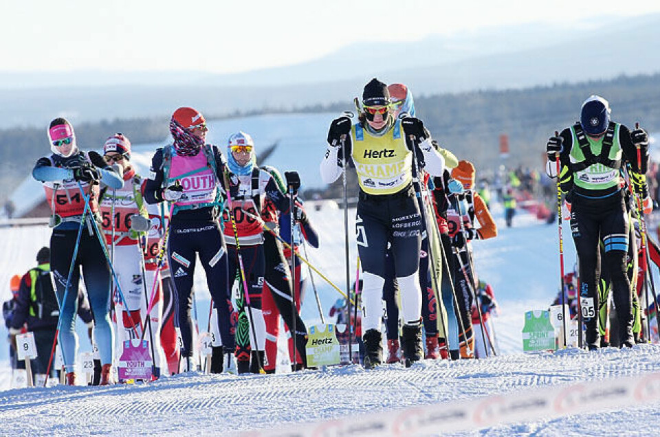 Andreas Nygaard og Justyna Kowalczyk var best i Birken Kvinner_elite_start_2018-03-17.jpg