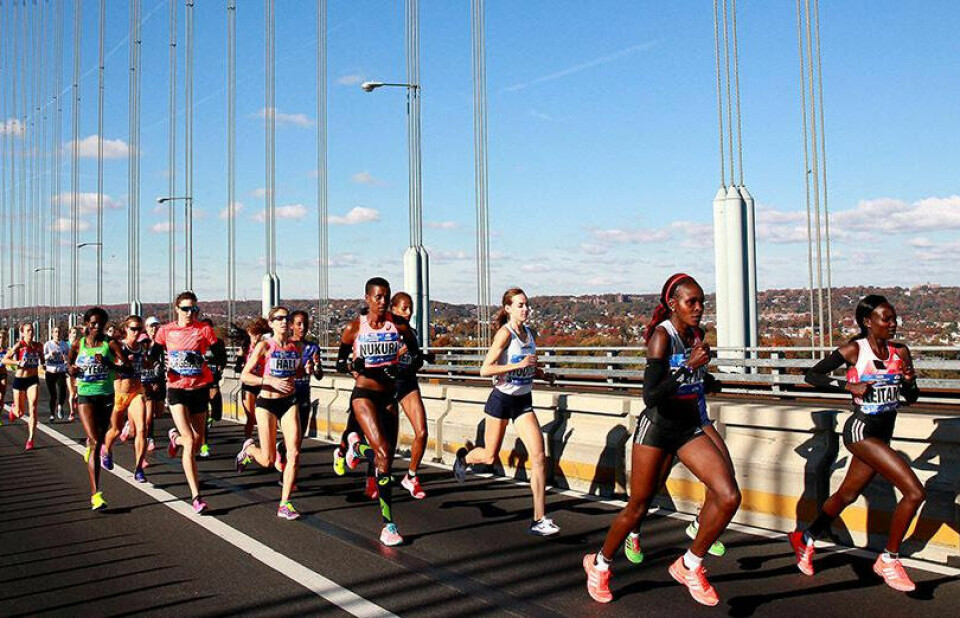 To norske klasseseire da Keitany og Ghebreslassie vant New York City Marathon Damefeltet.jpg