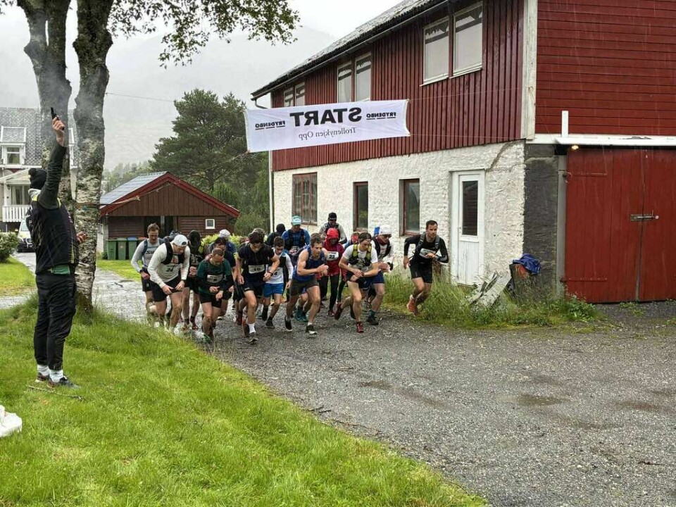 Fra starten. (Foto: Arrangør - Eid IL ) null