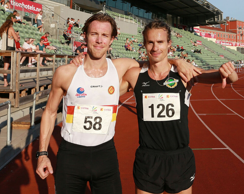 Sterke navn og tider på 3000 m kvinner i sommerstevnet på Bislett 800m_menn_A-heat_bergensduell_vinner_-og_nr5_AZ3T6356.jpg