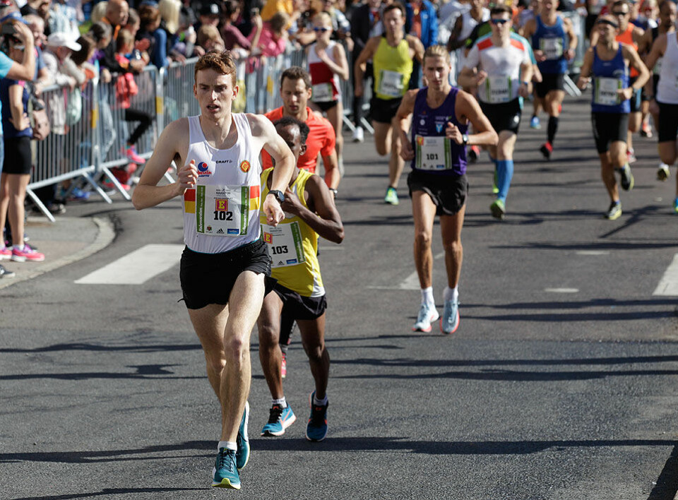 Runa Falch og Marius Vedvik vant halvmaratonløpet i Oslo foerstepulje_halvmaraton_start_F6C4539.jpg