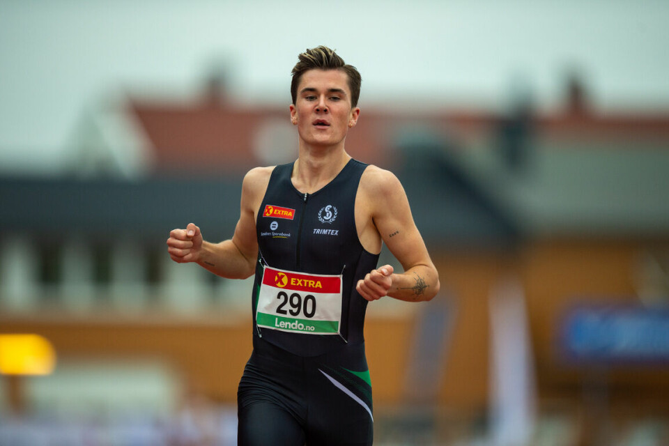 Nok en oppvisning av Jakob Ingebrigtsen i NM 1500m-mf-Jakob-Ingebrigtsen-mål.jpg