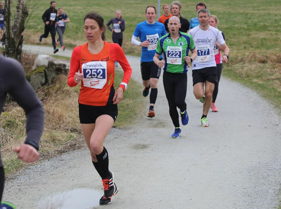 Nær dobling av deltakertallet i Hålandsvatnet halvmaraton Inger_Elisabeth_Tvedt_Maelandvinner7km.jpg