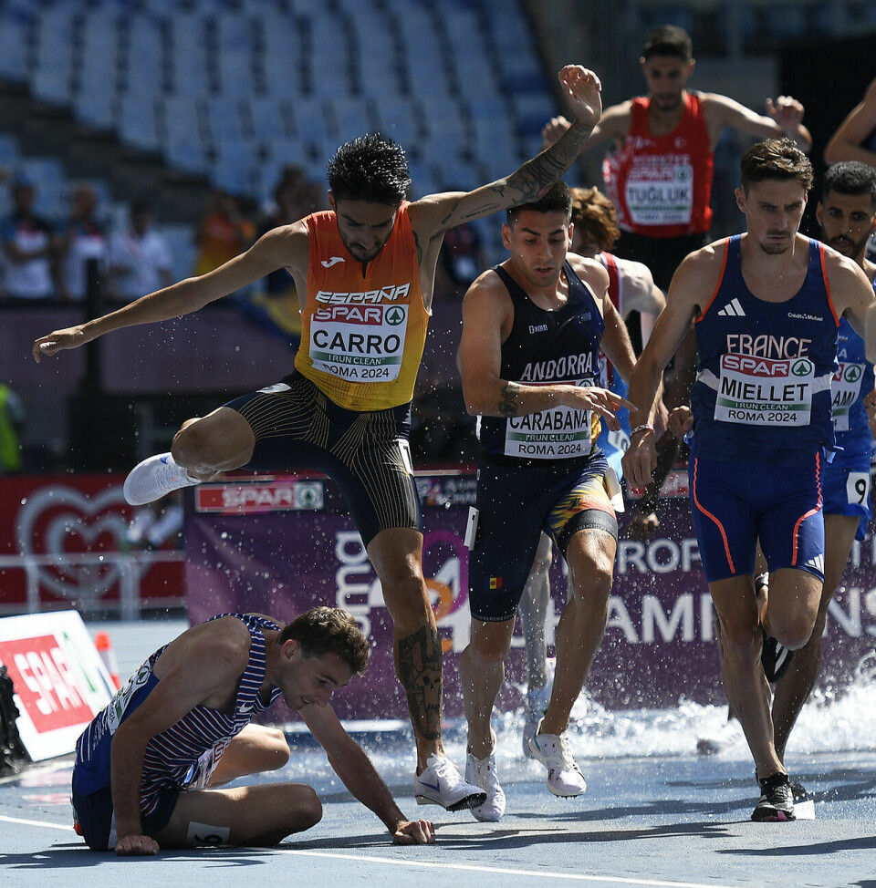 Ingen av de norske tok seg til EM-finalen på 3000 meter hinder 3000mh-heat2-fall_50D4188.jpg