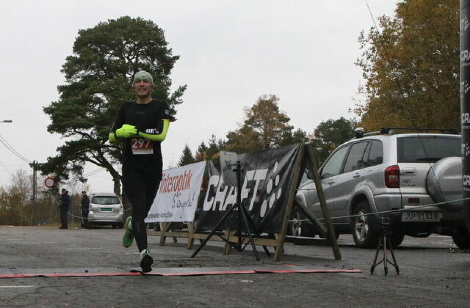 Mari Gjølberg og Piotr Sutor vant Fredrikstad Maraton Kondis/Marianne Røhme