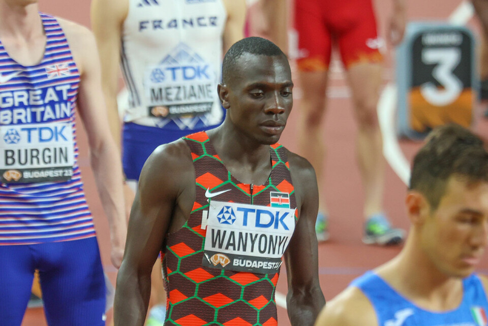 Emmanuel Wanyonyi hadde dagens beste tid da han vant det tredje heatet på 1.43,83. (Alle foto: Arne Dag Myking) Emmanuel Wanyonyi hadde dagens beste tid da han vant det tredje heatet på 1.43,83. (Alle foto: Arne Dag Myking)