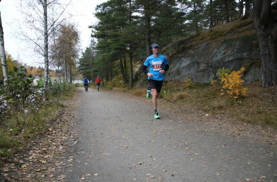 Mari Gjølberg og Piotr Sutor vant Fredrikstad Maraton Kondis/Marianne Røhme