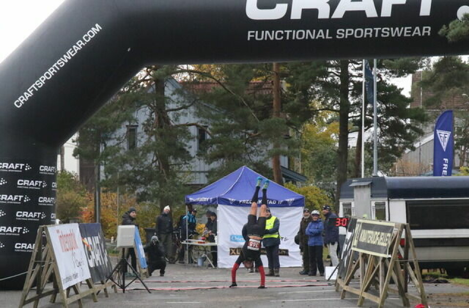 Mari Gjølberg og Piotr Sutor vant Fredrikstad Maraton Kondis/Marianne Røhme