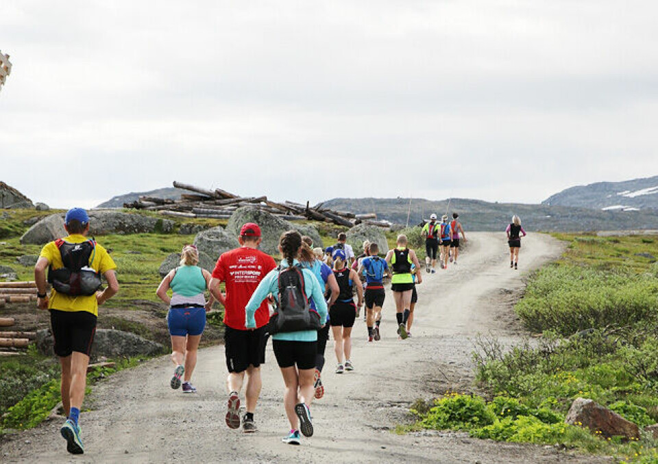 58 fullførte Rallarvegsløpet - Falk og Risa best sammenlagt Baktroppen_bakfra_4S7A5105.jpg