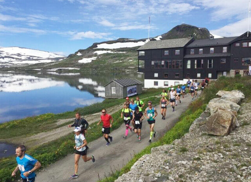 58 fullførte Rallarvegsløpet - Falk og Risa best sammenlagt Start_hovedfeltet.jpg