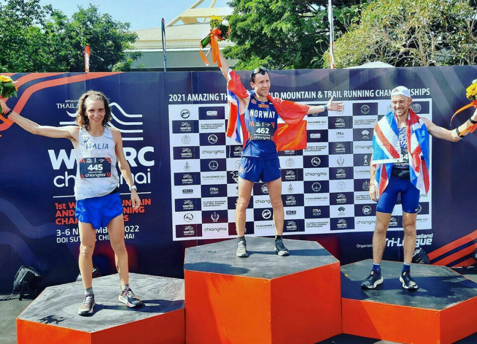 22 løpere tatt ut til World Mountain and Trail Running Championships i Innsbrück 7.-10. juni Stian Angermund ble verdensmester på Short Trail i natt. (Foto: @jacekbedkowski, Instagram)