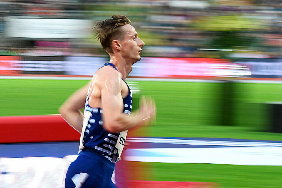 Ferdinand Kvan Edman løp en ny god 5000 meter lørdag kveld. Her fra Bislett Games to uker tidligere. (Foto: Bjørn Johannessen) Ferdinand Kvan Edman løp en ny god 5000 meter lørdag kveld. Her fra Bislett Games to uker tidligere. (Foto: Bjørn Johannessen)