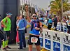 Angelika ved målgang etter fullført 42 km i Transgrancanaria. (Foto: Monika Kransvik)
