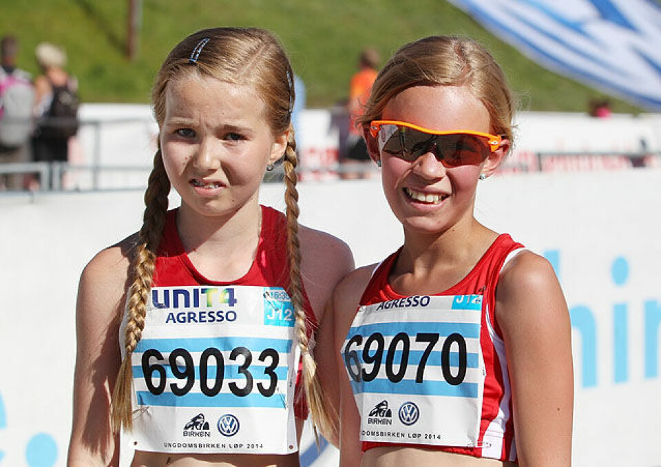 Ungdomsbirken: De yngste var best i jenteklassene Emma_Kirkeberg_Moerk_Pernille_Karlsen_Antonsen_i_maal_A20G2838