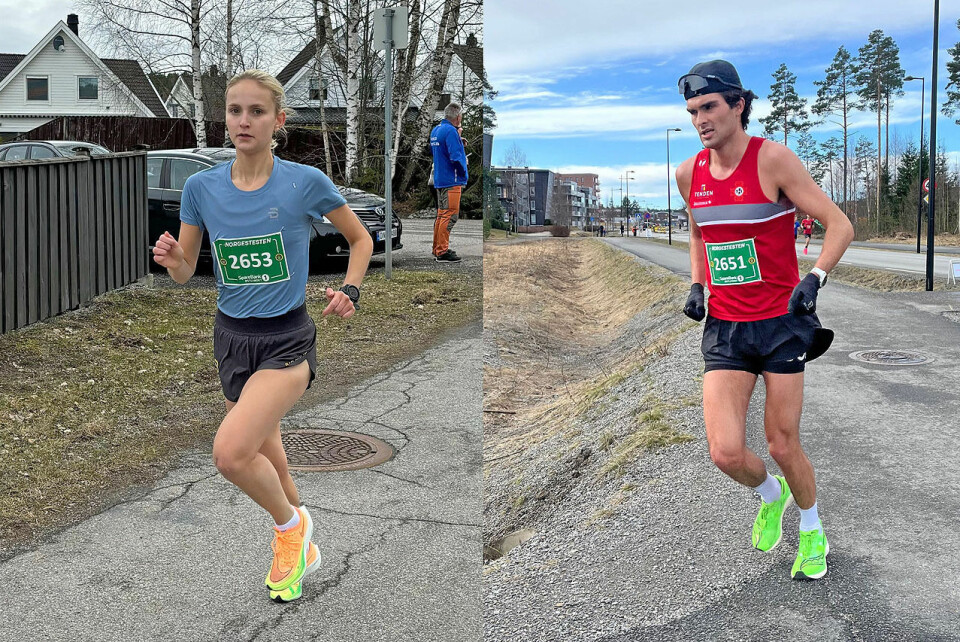 222 løp årets første løp i Norgestesten Frida Byfuglien_og_Eirik Bergene Aabrekk_vinnere_5km_1.jpg