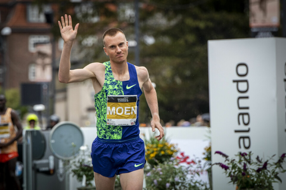 Sondre Norstad Moen var en av 798 norske løpere i årets København Halvmaraton. Han var også suverent beste ikke-afrikaner. (Foto: CPH Half) Sondre Norstad Moen var en av 798 norske løpere i årets København Halvmaraton. Han var også suverent beste ikke-afrikaner. (Foto: CPH Half)