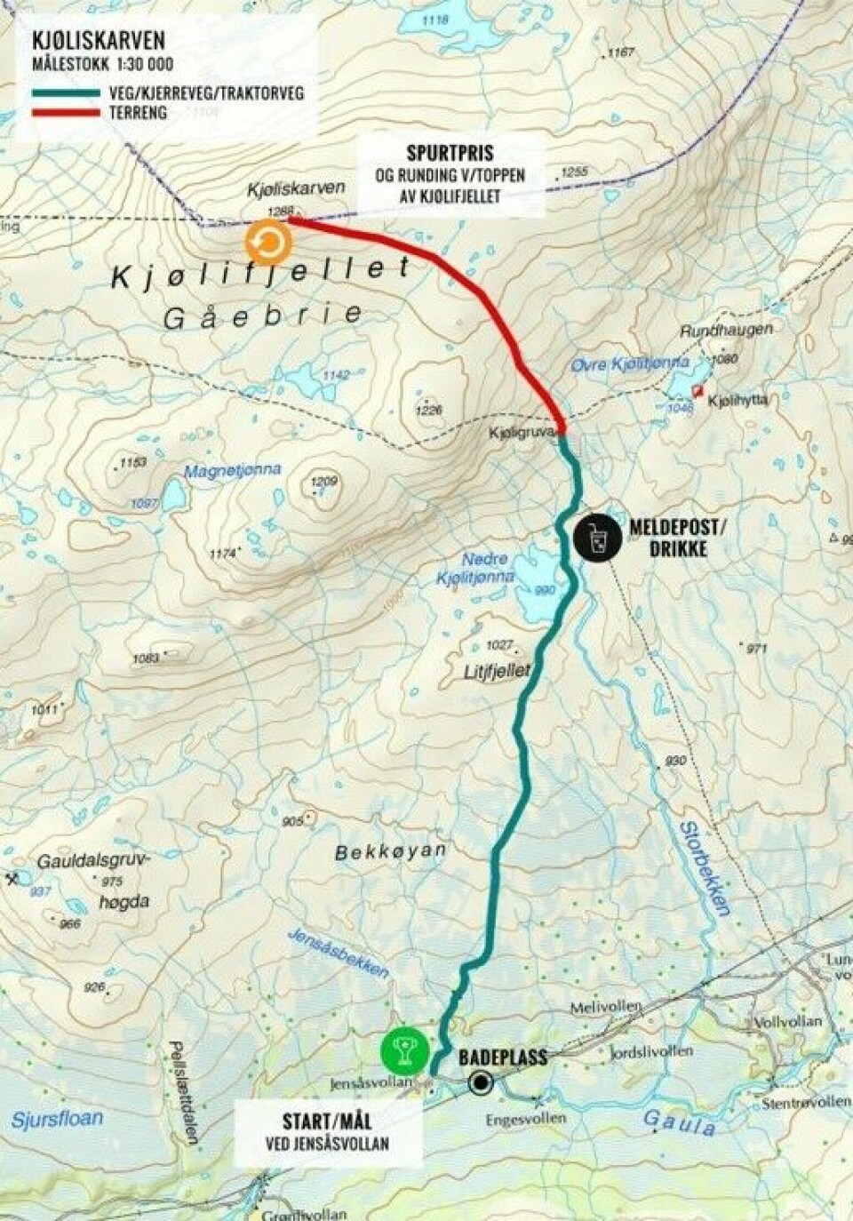 Hardhaus - dag 2: Nye løyperekorder i Kjøliskarven tur/retur Kjøliskarten_t-r.jpg