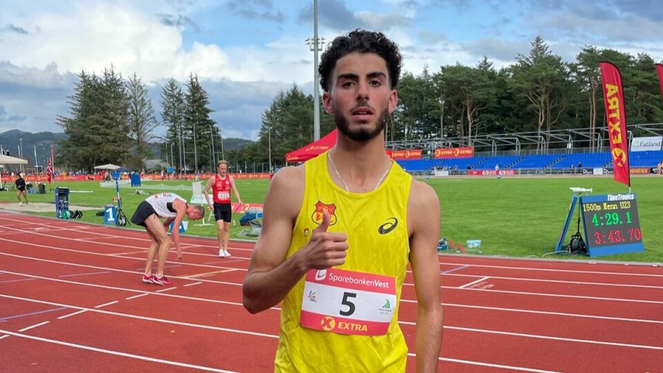 Ibrahim Buras da han ble norgesmester på 1500 m i U23 i Sandnes for to år siden. (Foto: Thomas Patey) Ibrahim Buras da han ble norgesmester på 1500 m i U23 i Sandnes for to år siden. (Foto: Thomas Patey)