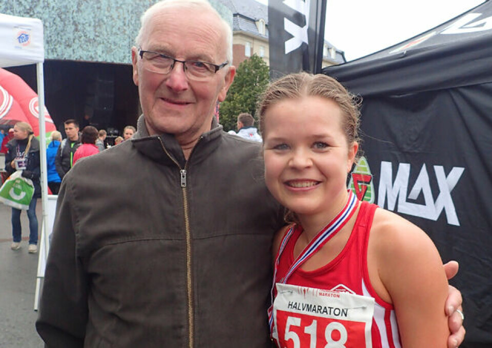 Anne Nevin og Marius Vedvik vant NM-gull på halvmaraton P9030174_640pix_Tonje Gresslien.jpg