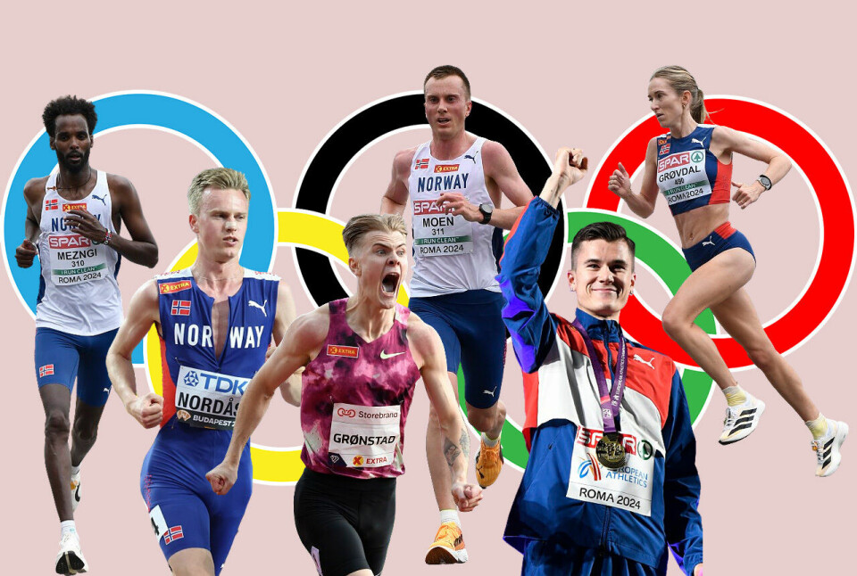Tre av de seks OL-uttatte norske mellom- og langdistanseløperne skal i aksjon allerede på fredag. Nordås og Ingebrigtsen løper 1500 m-forsøk, mens Grøvdal skal prøve å kvalifisere seg for 5000 m-finalen. (Illustrasjon: Bjørn Johannessen) Tre av de seks OL-uttatte norske mellom- og langdistanseløperne skal i aksjon allerede på fredag. Nordås og Ingebrigtsen løper 1500 m-forsøk, mens Grøvdal skal prøve å kvalifisere seg for 5000 m-finalen. (Illustrasjon: Bjørn Johannessen)