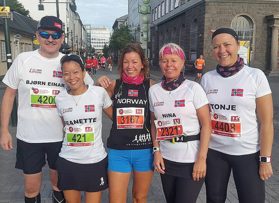 Therese Falk og Ketil Horn best av 162 norske i Reykjavik Marathon SkiLoeperne_640.jpg