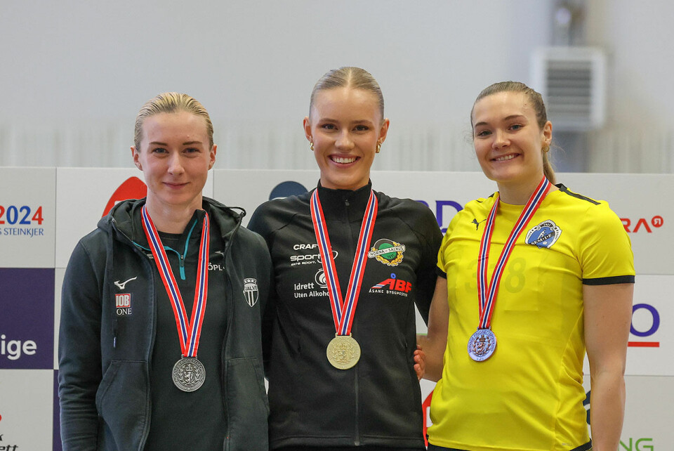 Gullet gikk til Pernille Karlsen Antonsen (midten), sølvet til Malin Nyfors (til venstre) og bronsen til Amanda Grefstad Frøynes. (Foto: Arne Dag Myking) Gullet gikk til Pernille Karlsen Antonsen (midten), sølvet til Malin Nyfors (til venstre) og bronsen til Amanda Grefstad Frøynes. (Foto: Arne Dag Myking)