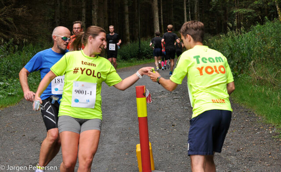 Mange vinnere i Bergen skogsmaraton _DSC8616-1_Team Yolo veksler.jpg