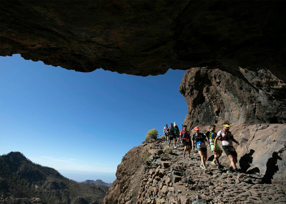 Transgrancanaria byr på bratte bakker både opp og ned. (Foto: arrangøren) Transgrancanaria byr på bratte bakker både opp og ned. (Foto: arrangøren)