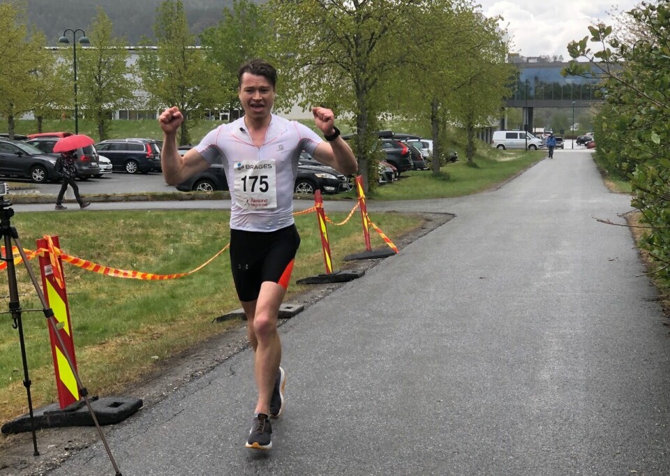 Richard Reichel vant maraton i Ålesund Richard_Reichel_maal