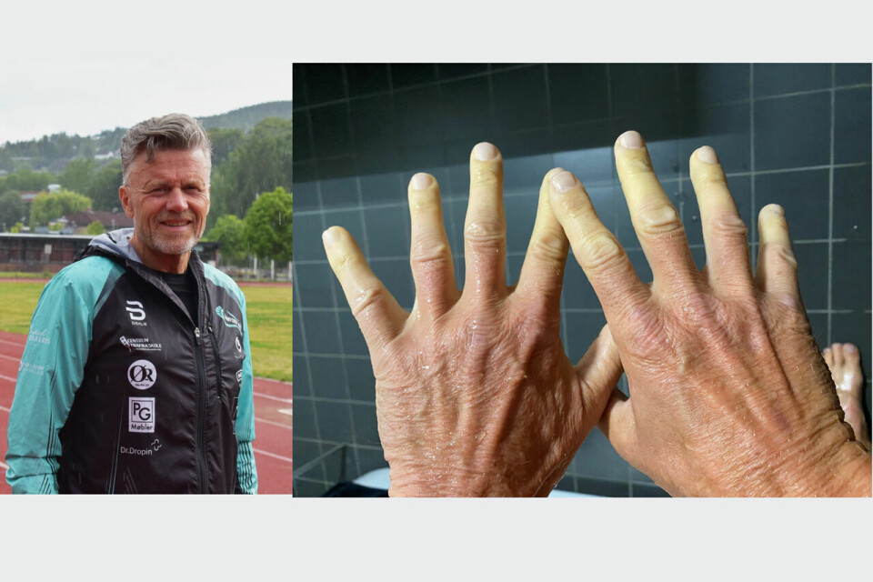 Forholdene på banen denne lørdagen kunne vært bedre. Det striregnet og jeg mistet etter en stund følelsen i fingrene. Slikt kan skje under løp også. Da er det viktig med riktig fokus. (Foto: Louise Samnøy/Cato Thunes) Forholdene på banen denne lørdagen kunne vært bedre. Det striregnet og jeg mistet etter en stund følelsen i fingrene. Slikt kan skje under løp også. Da er det viktig med riktig fokus. (Foto: Louise Samnøy/Cato Thunes)