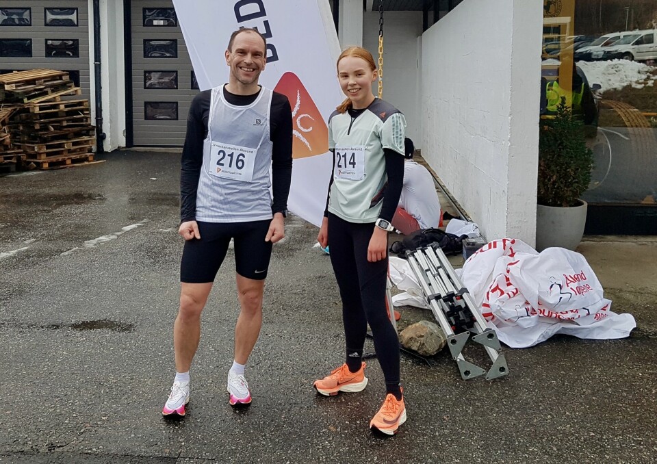 Ole Lukkedal og Jenny Rørset vant dagens 10 km i Ålesund Ole Lukkedal og Jenny Rørset vant dagens 10 km i Ålesund