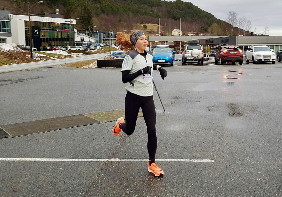 Jenny Rørset og Ole Lukkedal vant 10 km i Ålesund Vinneren 10 km kvinner Jenny Rørset.jpg