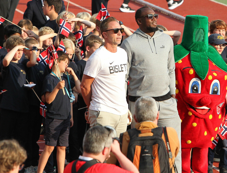 Stevnet dagen før dagen: Karoline Bjerkeli Grøvdal satte 10.000 m-pers og fikk tildelt Bislettmedaljen! (oppdatert) Tidenes_atlet_Usain_Bolt_gjester_Bislet_Games_Hoen_A20G8507.jpg