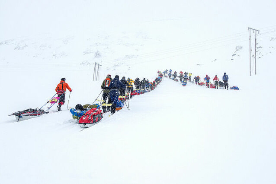 «Verdens hardeste skirenn» - Expedition Amundsen endte mer spennende enn noen gang Mange_med_pulk.jpg