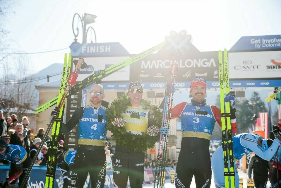Magni Smedaas og Emil Person vant i Marcialonga Pallen_herrer_Foto_VanzettaNordicFocus.jpg
