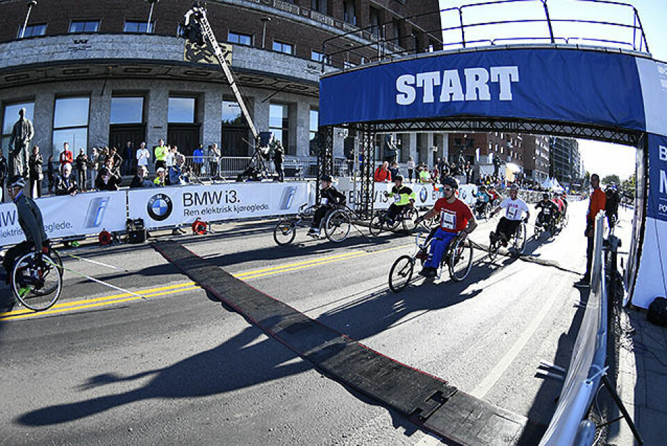 Start Racing Rullestol Foto: Bjørn Johannessen Start Racing Rullestol Foto: Bjørn Johannessen