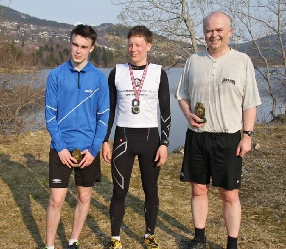 Bjørnar Hunnes vant Rotevatnet Rundt Sindre_Martin_og_Harald.jpg