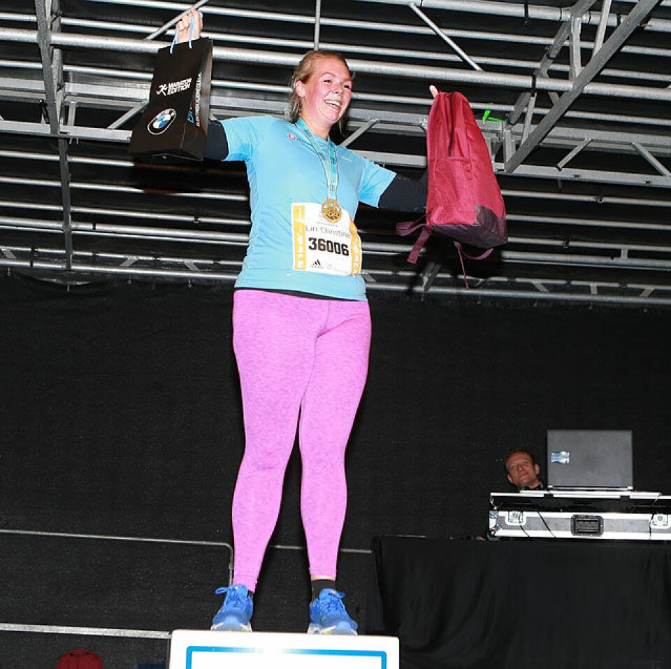 Engevik og Kristiansen vant 3 km i Oslo Maraton Lin_Christine_Solberg_Women Funkis_pall_AZ3T9630.jpg