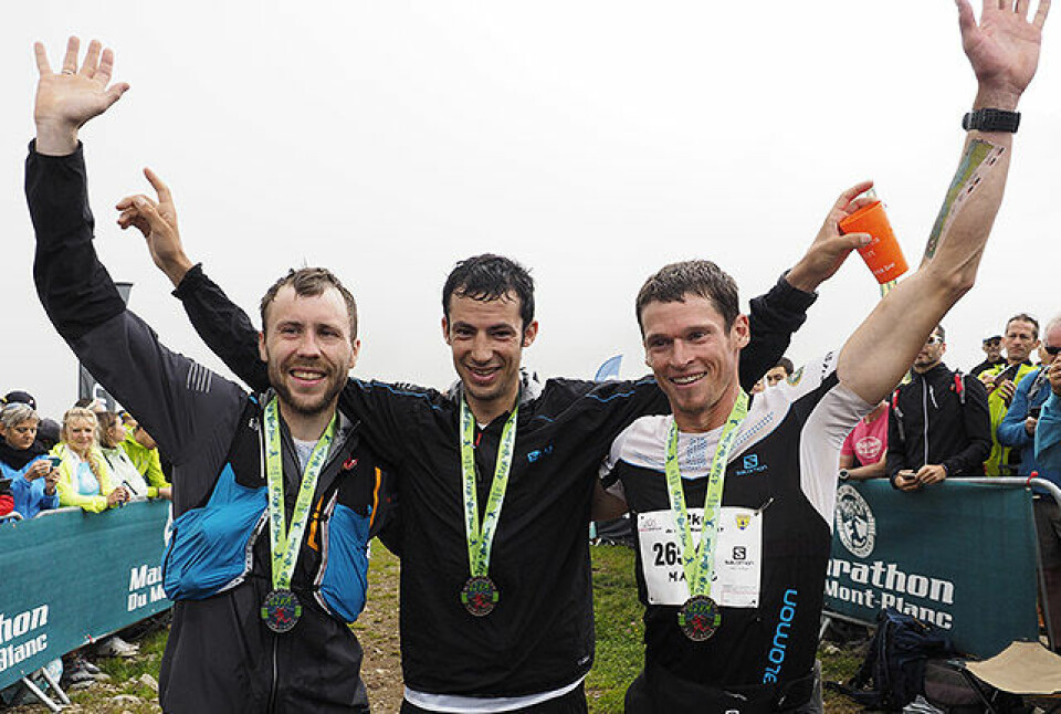 Kilian Jornet vant Mont Blanc Marathon foran Stian Angermund-Vik pall-herrer_6251893.jpg