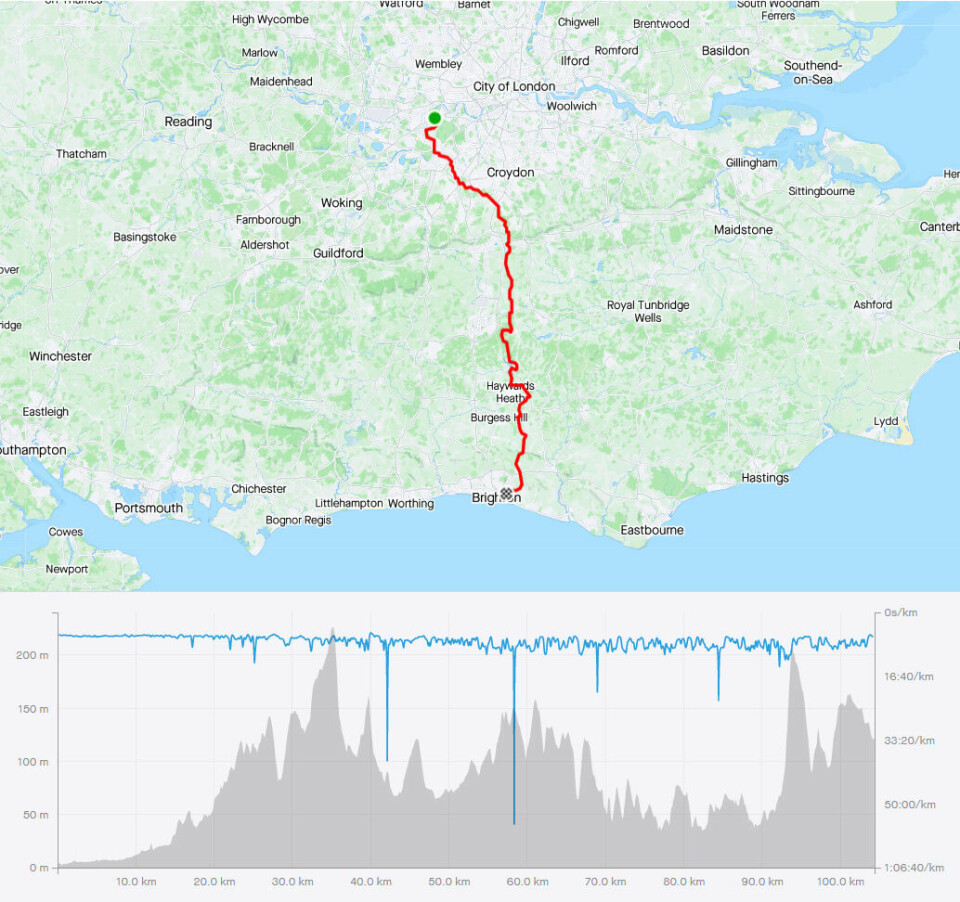 Einar Modahl fikk 100 varierte og vakre kilometre i London2Brighton Ultra Challenge Kart-profil-London2Brighton.jpg